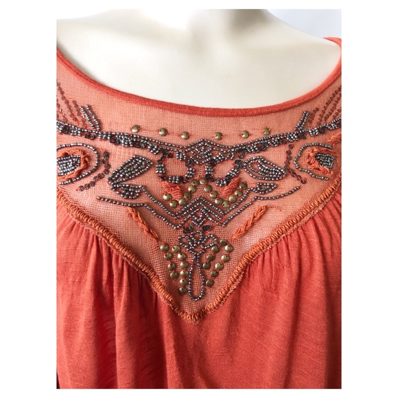 Free People ♥️ Embellished Top - Picture 3 of 8